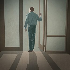 JW:org prezintă un Martor care se retrage din organizaţie: un bărbat care acum poartă haine de stradă.